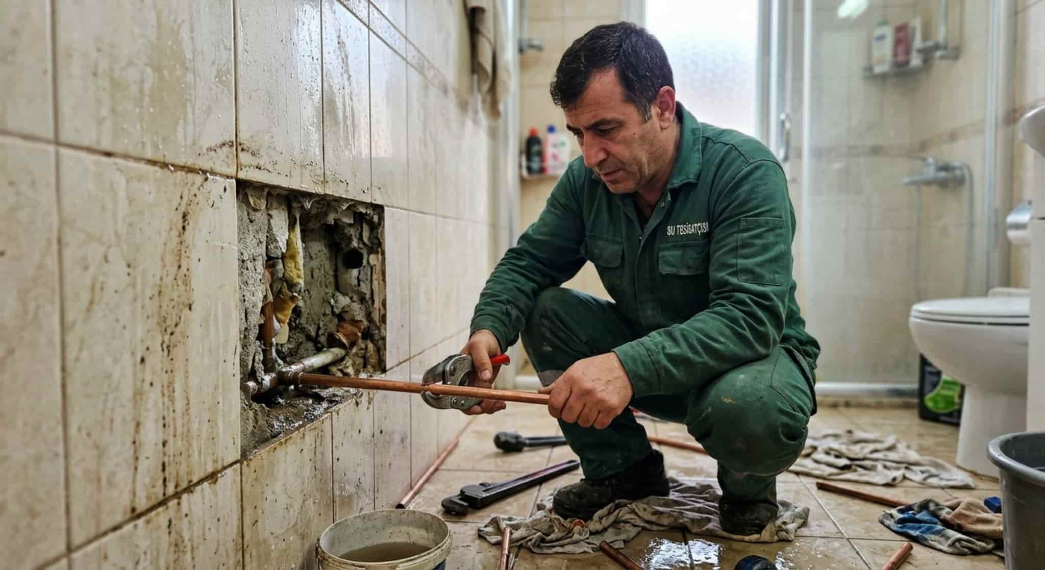 Su kaçağı için bağlantı kontrolü